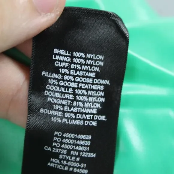 Aritzia Super Puff Jacket Womens XS Shorty Liquid Shine Hooded Puffer Goose Down - Picture 11 of 16